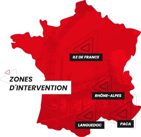 Carte interventions France AFA Contrôle